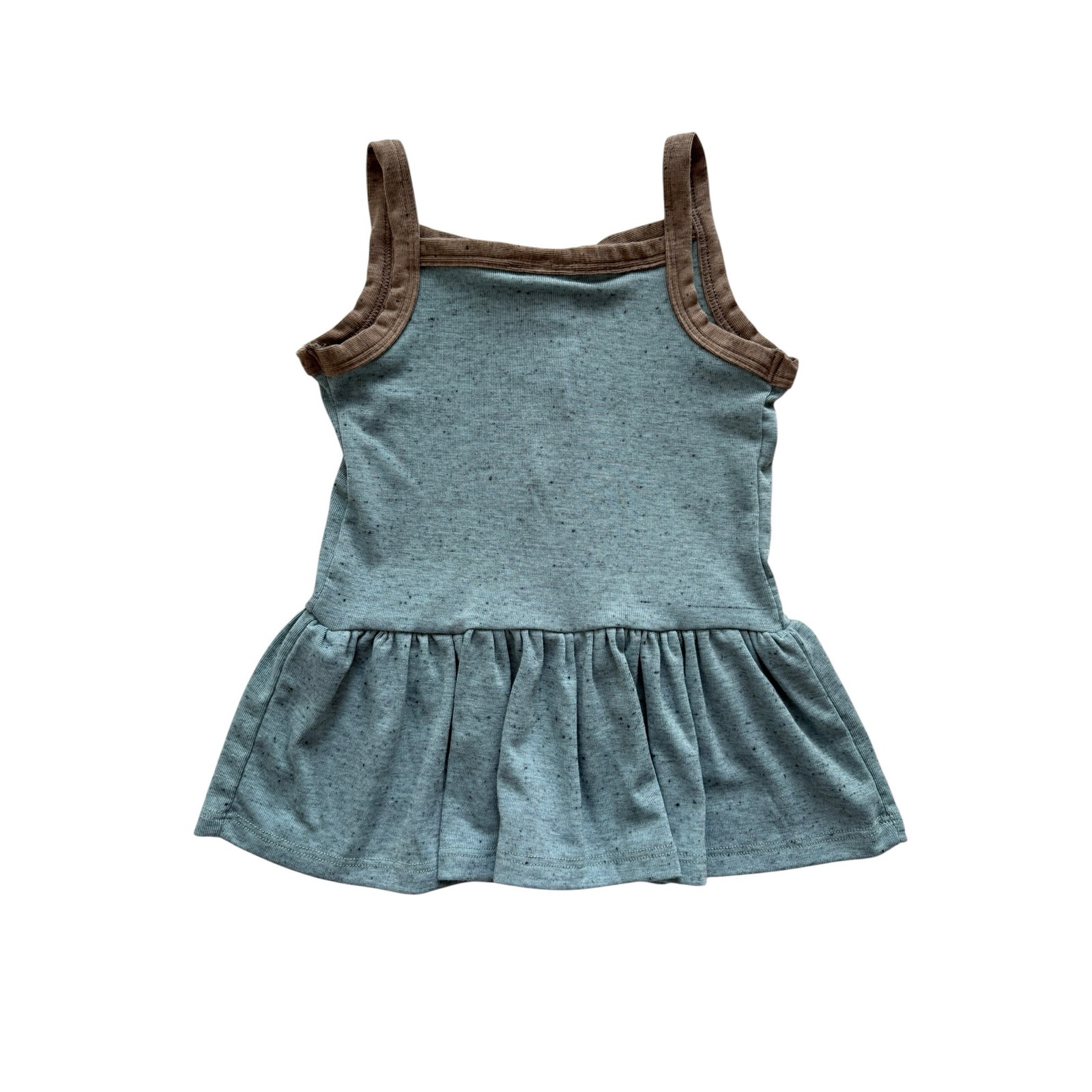Nwot Lulu + Roo (Little Road) Button Peplum Tank Top Size 4t — image 4 of 5